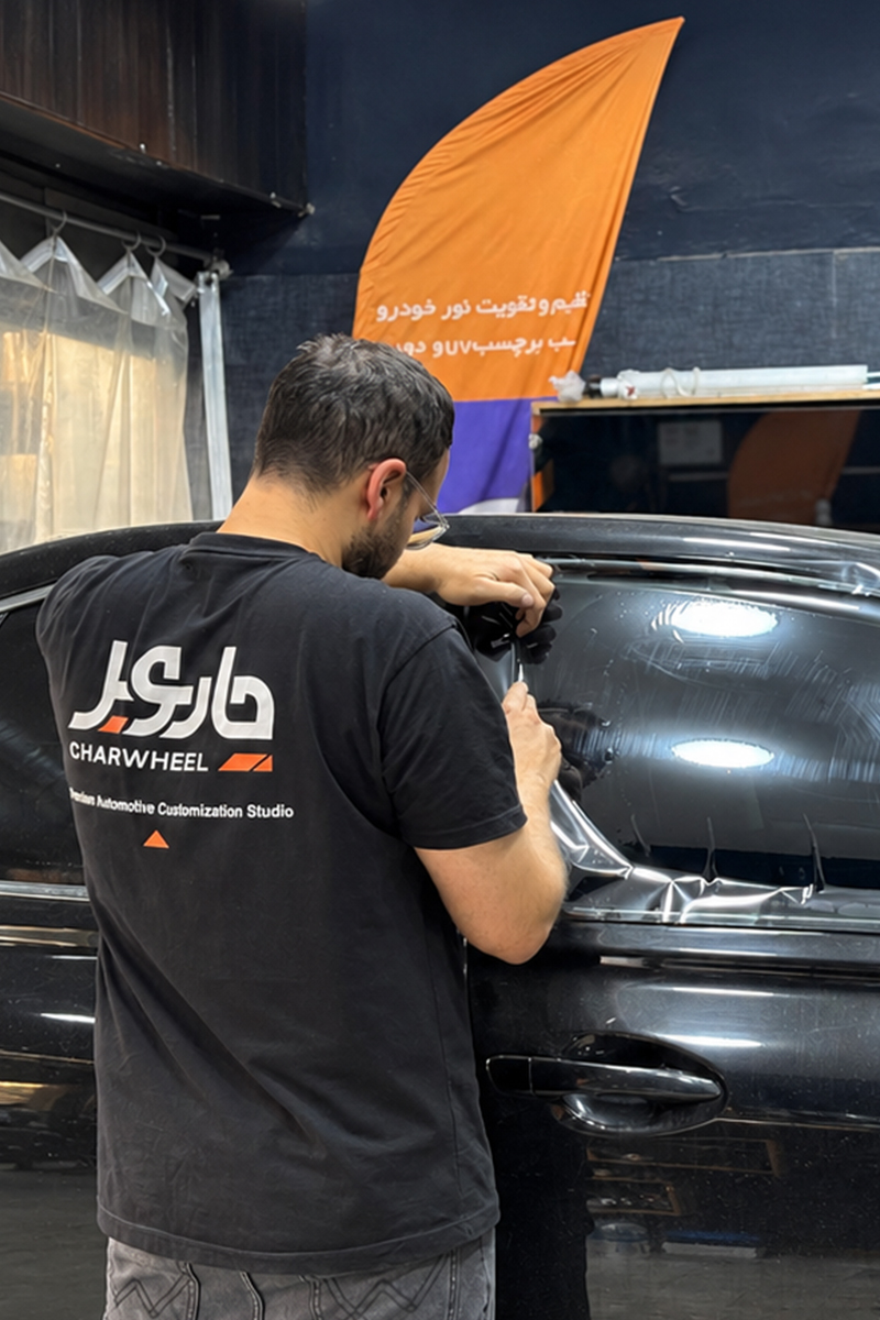 نصب برچسب نانو سرامیک خودرو